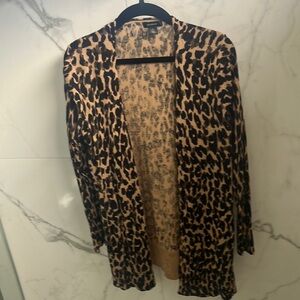 Halogen Leopard Print Cardigan